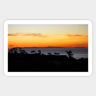 Catalina Island from Dana Point Sticker